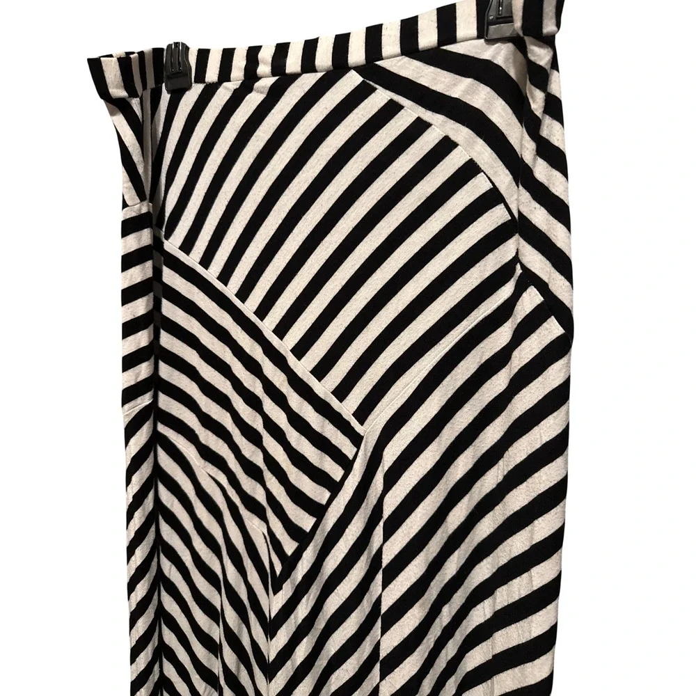 DESIGN HISTORY Black White Moonbeam‎ Maxi Skirt Women's Missy XL Flowy A-Line